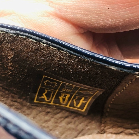 Wonder  navy and blue patten leather platform loafers‎ size 7-7.5 39 euro size39 - Picture 13 of 14